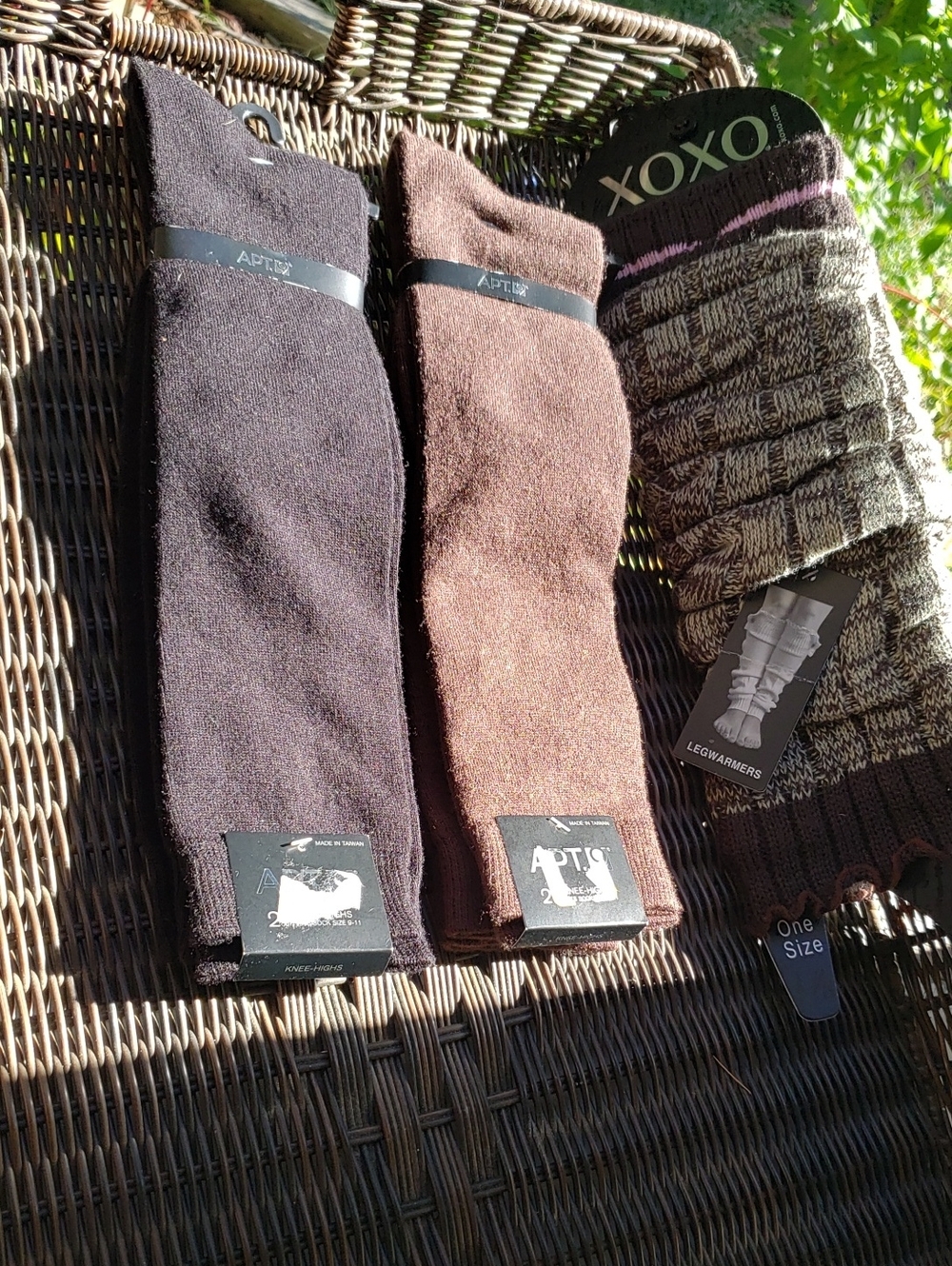 Apt. 9 Brown and Dark Brown Knee Socks - Leg Warmers Lot